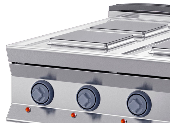 Oppici Anafe Italiano Eléctrico 4 Platos Cuadrados Con Gabinete - Línea 900 4 Anafe Italiano Eléctrico 4 Platos Cuadrados Con Gabinete - Línea 900 - Imagen 4