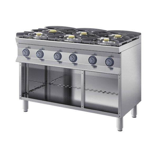 Cocina a gas 6 quemadores