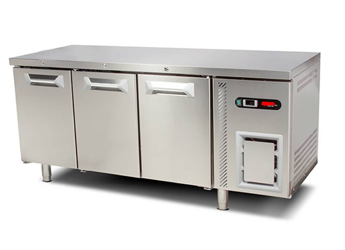 Oppici Mesón Refrigerado 390L, 3 Puertas. Full Inox. 304 - A Pedido 4 Mesón Refrigerado 390L, 3 Puertas. Full Inox. 304 - A Pedido - Imagen 4