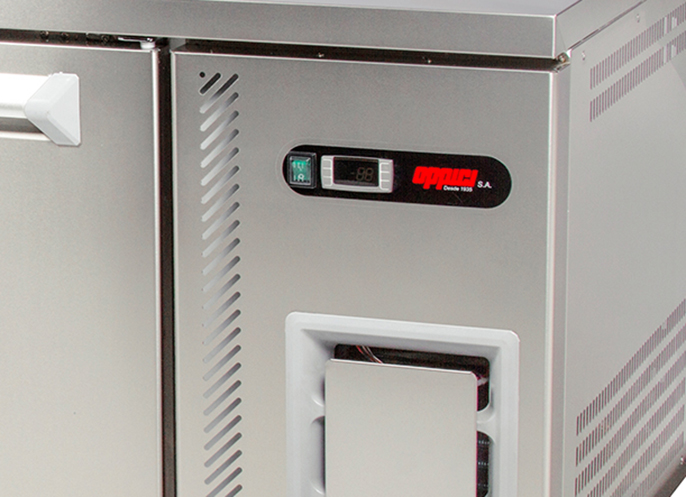 Oppici Mesón Refrigerado 390L, 3 Puertas. Full Inox. 304 - A Pedido 3 Mesón Refrigerado 390L, 3 Puertas. Full Inox. 304 - A Pedido - Imagen 3