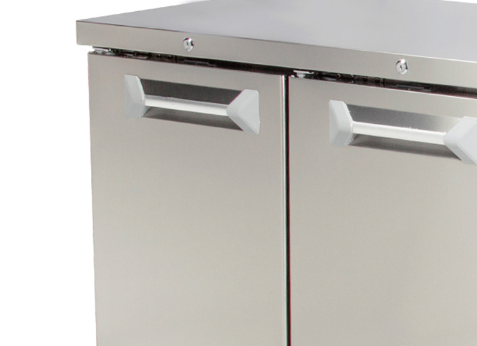 Oppici Mesón Refrigerado 390L, 3 Puertas. Full Inox. 304 - A Pedido 2 Mesón Refrigerado 390L, 3 Puertas. Full Inox. 304 - A Pedido - Imagen 2
