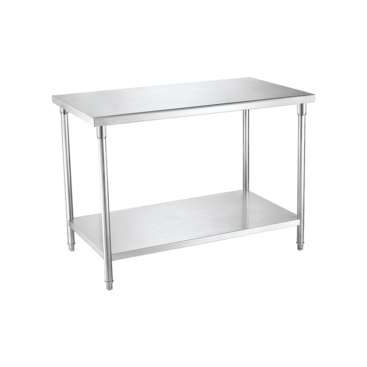 Oppici Mesón De Trabajo Central 120cm Acero Inoxidable Línea Rímini (requiere armado) 1 mesón-de-trabajo-200cm