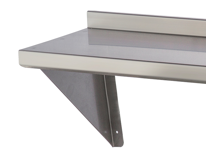 Oppici Repisa Mural Lisa 1.00mt Full Inox 304 - Oppici - A Pedido 2 Repisa Mural Lisa 1.00mt Full Inox 304 - Oppici - A Pedido - Imagen 2