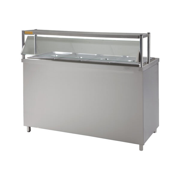 Baño Maria Autoservicio 140cm Eléctrico 4 Contenedores 1/1 GN Oppici - A Pedido