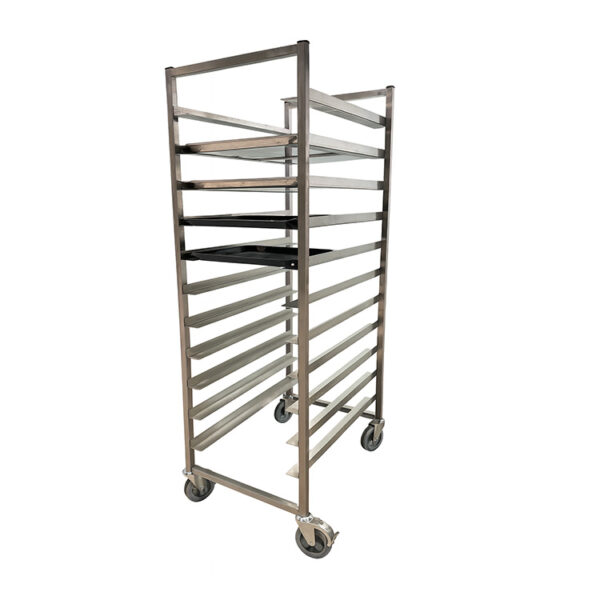 Carro Bandejero, 12 Bandejas Full Inox.