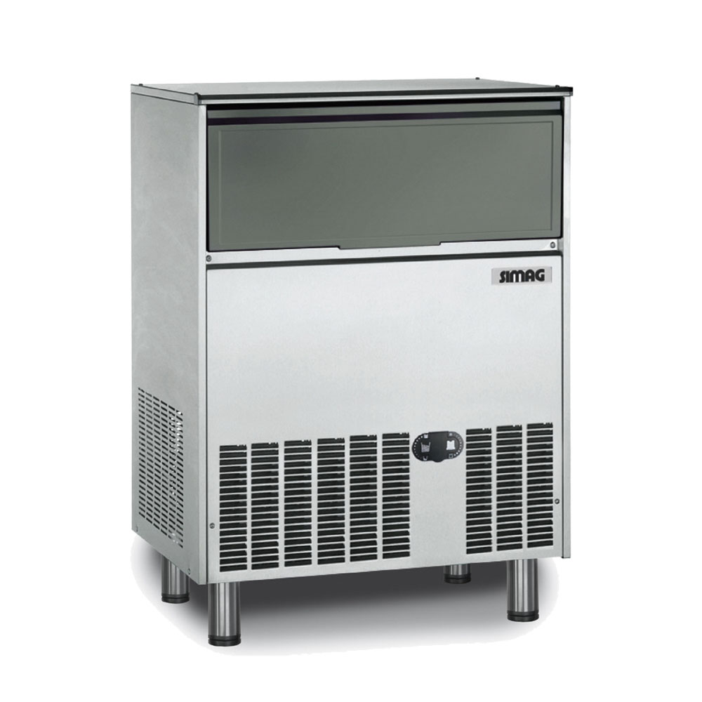 Oppici Máquina Italiana Fabricadora De Hielo 93kg/Día Bin 50kg - Full Inox. 304. 2 Máquina fabricadora de hielo 93Kg/día