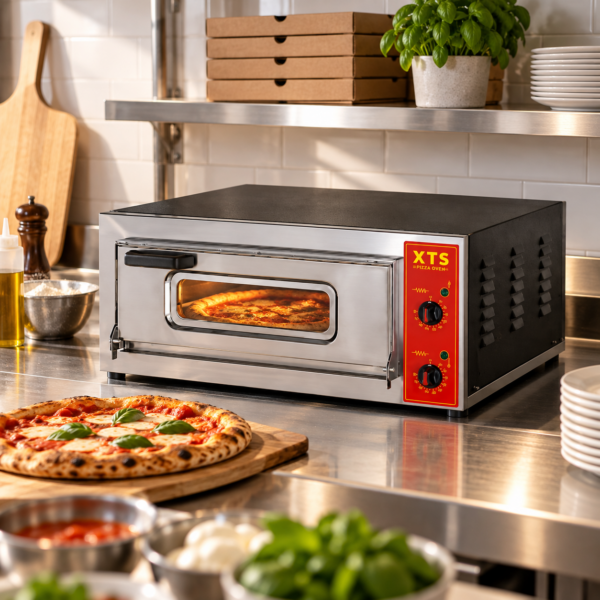 Horno Pizzero Italiano Eléctrico para 4 Pizzas de 30cm