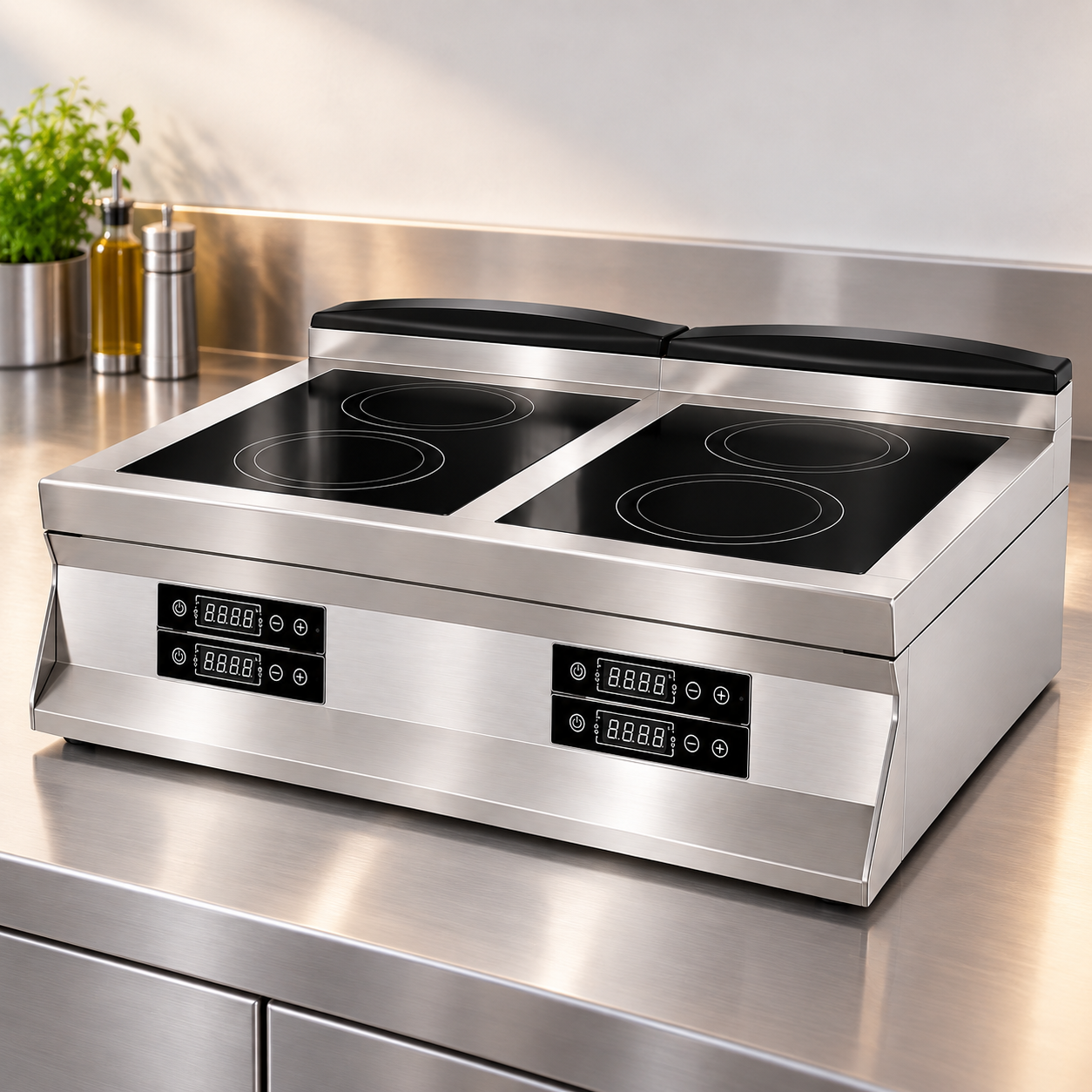 Oppici Anafe Italiano Eléctrico Inducción 4 platos sobremesa 1 Anafe Italiano Eléctrico Inducción 4 platos sobremesa