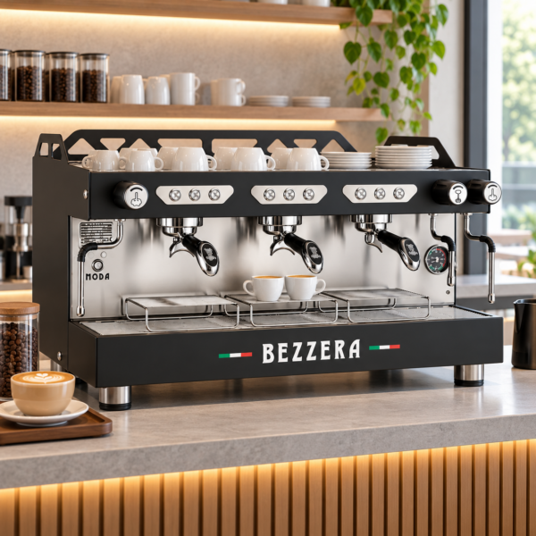 Cafetera Espresso Bezzera MODA DE 3 Grupos Negra | Italiana